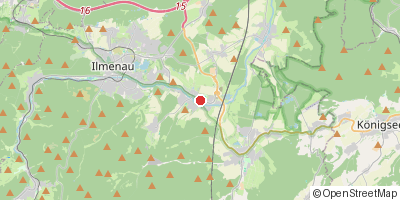 Karte: Langewiesen/Thüringen