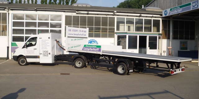 Karosseriebau Lampferhoff GmbH Arbeitsprobe BE-Sattelzug
